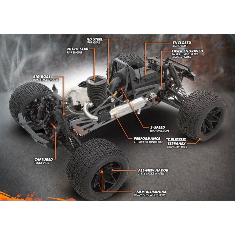 HPI 1/8 Savage XL 5.9 GTXL-6 4WD Nitro Monster Truck HPI-160102