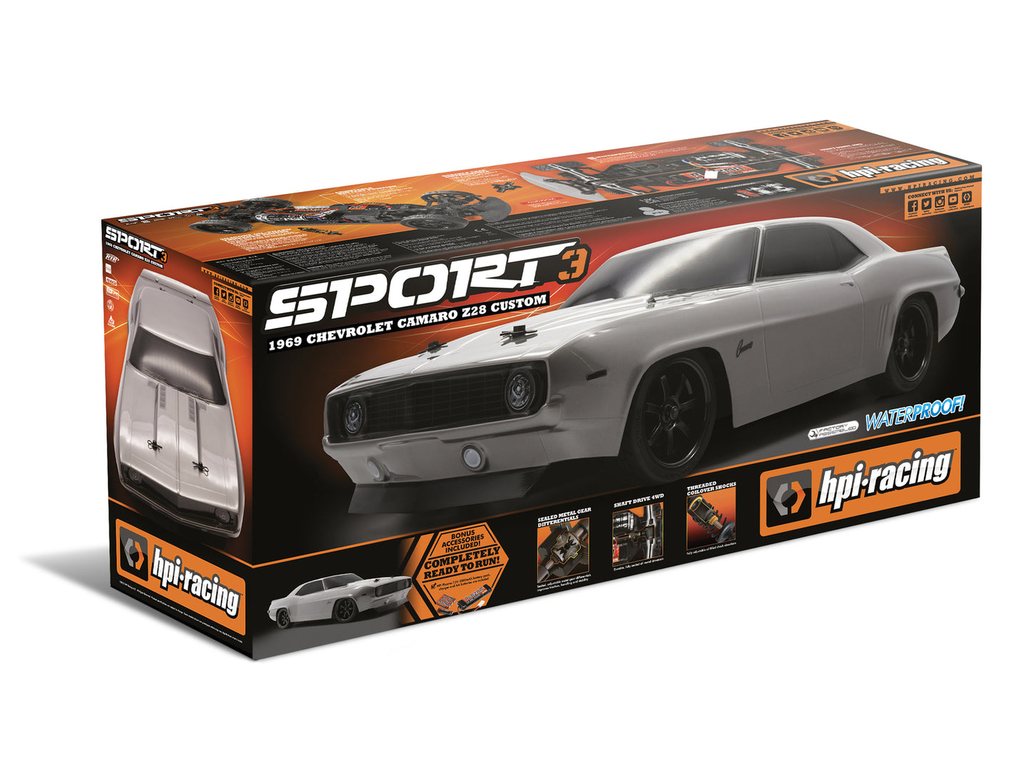 HPI 1/10 Sport 3 1969 Chevrolet Camaro Z28