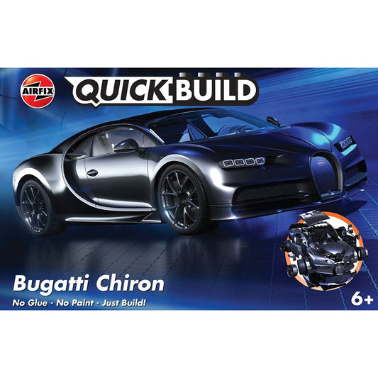 AIRFIX QUICKBUILD BUGATTI CHIRON - BLACK