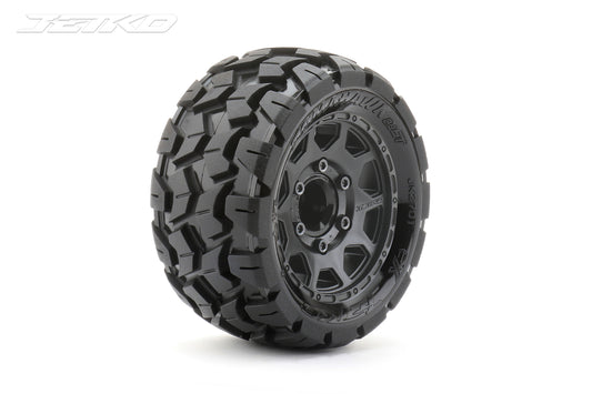 Jetko 1/10 ST 2.8 EX-TOMAHAWK Tyres (Claw Rim/Black/Medium Soft/Narrow/12mm 0 o/s)  JKO2701CBMSGNB1