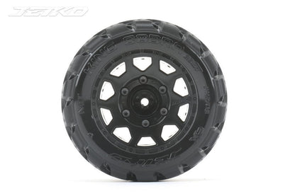 Jetko 1/10 ST 2.8 EX-KING COBRA Tyres (Claw Rim/Black/Medium Soft/17mm) JKO2702CBMSGNB4