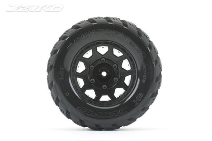 Jetko 1/10 MT 2.8 EX-ROCKFORM Tyres (Claw Rim/Black/Medium Soft/14mm) [2803CBMSGNB3]