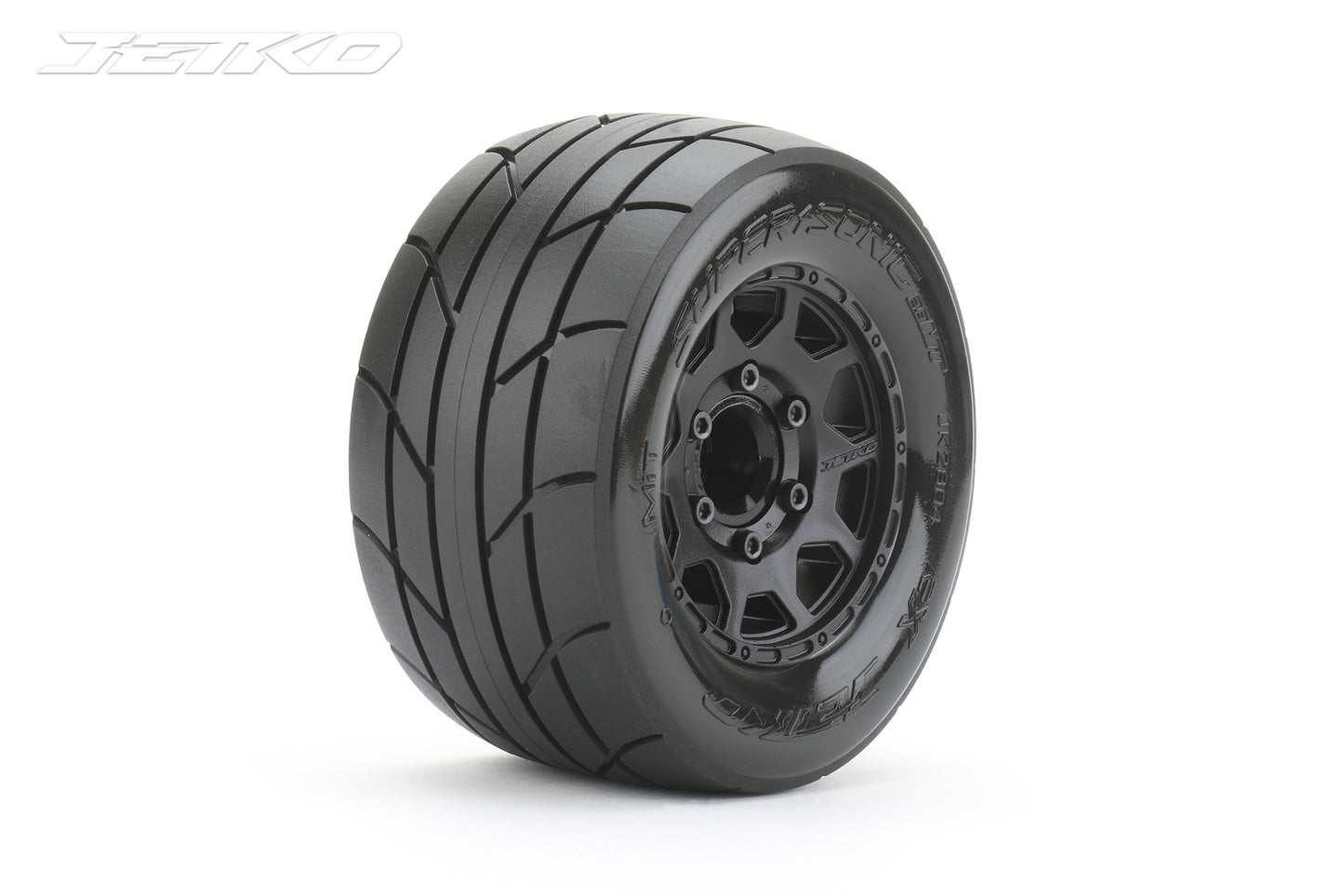 Jetko 1/10 MT 2.8 EX-SUPER SONIC Tyres (Claw Rim/Black/Med Soft/Narrow/12mm 0 o/s)  JKO2804CBMSGNB1