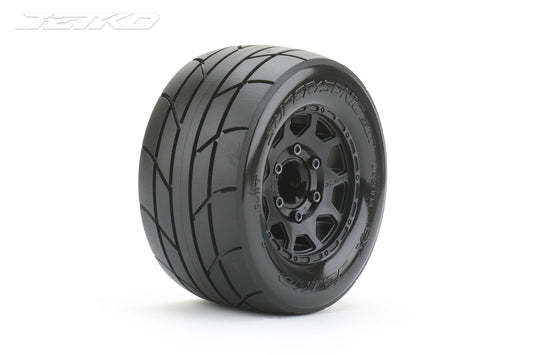 Jetko 1/10 MT 2.8 EX-SUPER SONIC Tyres (Claw Rim/Black/Med Soft/Narrow/12mm 0 o/s)  JKO2804CBMSGNB1