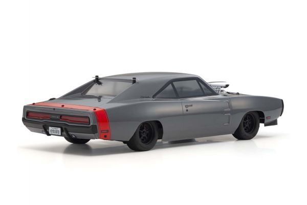 Kyosho 1/10 Fazer Mk2 1970 Dodge Charger Supercharged VE Gray 4WD Electric Car Readyset [34492T1]