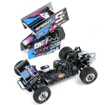Losi 22S Sprint Car, 1/10 2WD, RTR, Blue
