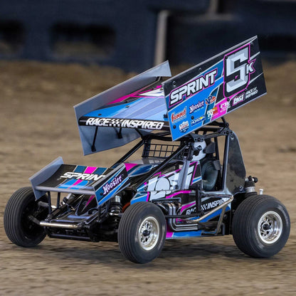 Losi 22S Sprint Car, 1/10 2WD, RTR, Blue