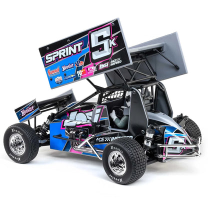 Losi 22S Sprint Car, 1/10 2WD, RTR, Blue