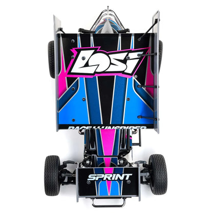 Losi 22S Sprint Car, 1/10 2WD, RTR, Blue
