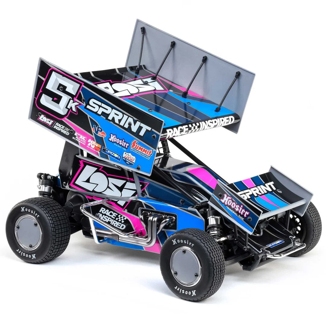 Losi 22S Sprint Car, 1/10 2WD, RTR, Blue