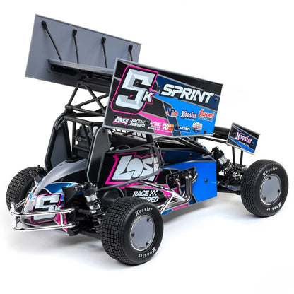 Losi 22S Sprint Car, 1/10 2WD, RTR, Blue