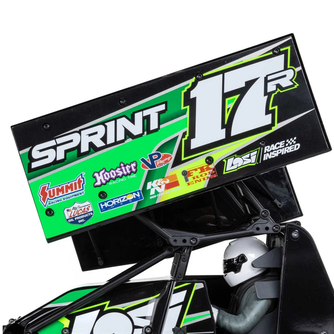 Losi 22S Sprint Car, 1/10 2WD, RTR, Green