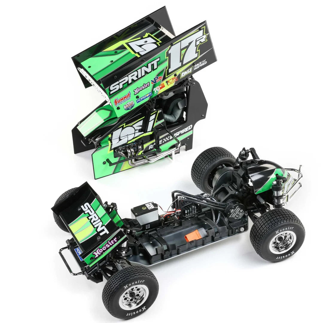 Losi 22S Sprint Car, 1/10 2WD, RTR, Green