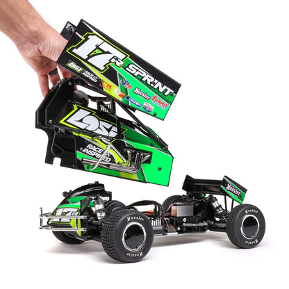 Losi 22S Sprint Car, 1/10 2WD, RTR, Green