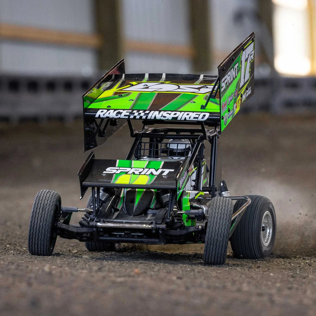 Losi 22S Sprint Car, 1/10 2WD, RTR, Green