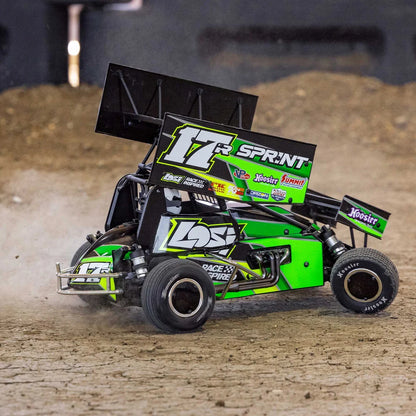 Losi 22S Sprint Car, 1/10 2WD, RTR, Green