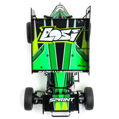 Losi 22S Sprint Car, 1/10 2WD, RTR, Green