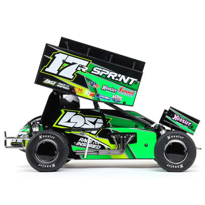 Losi 22S Sprint Car, 1/10 2WD, RTR, Green