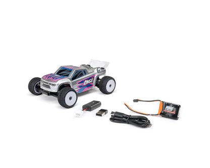 Losi Micro-T 1/28 2WD RC Stadium Truck, RTR, Silver, LOS-1392T2