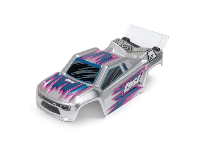 Losi Micro-T 1/28 2WD RC Stadium Truck, RTR, Silver, LOS-1392T2