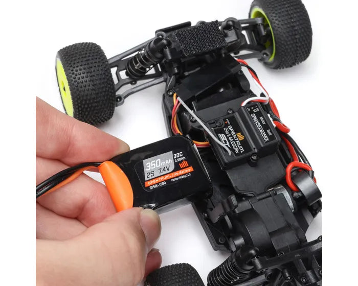Losi Micro-T 1/28 2WD RC Stadium Truck, RTR, Silver, LOS-1392T2