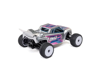 Losi Micro-T 1/28 2WD RC Stadium Truck, RTR, Silver, LOS-1392T2