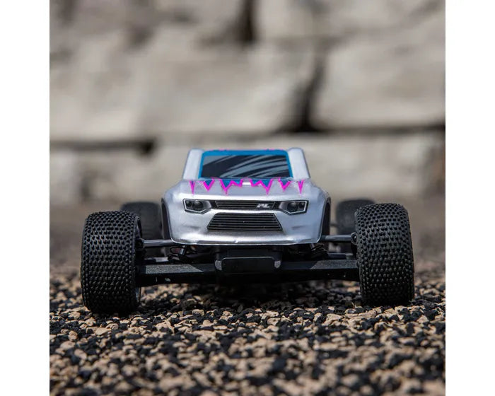 Losi Micro-T 1/28 2WD RC Stadium Truck, RTR, Silver, LOS-1392T2
