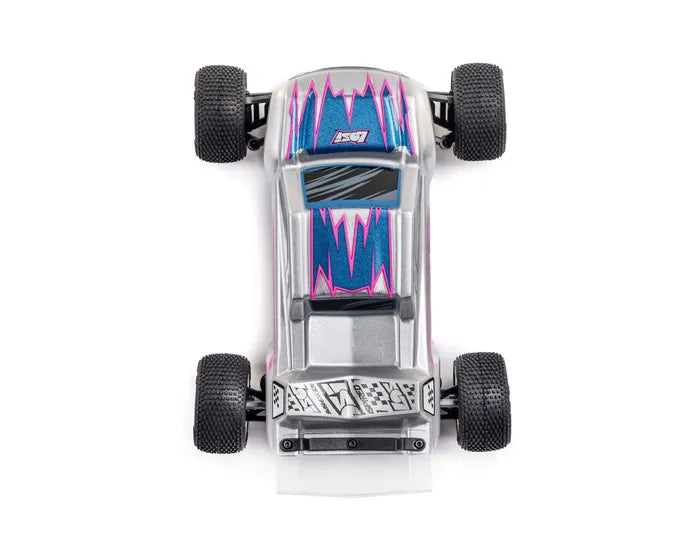 Losi Micro-T 1/28 2WD RC Stadium Truck, RTR, Silver, LOS-1392T2