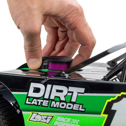 Losi 22S Dirt Late Model 1/10 2WD Dirt Oval RTR, Green