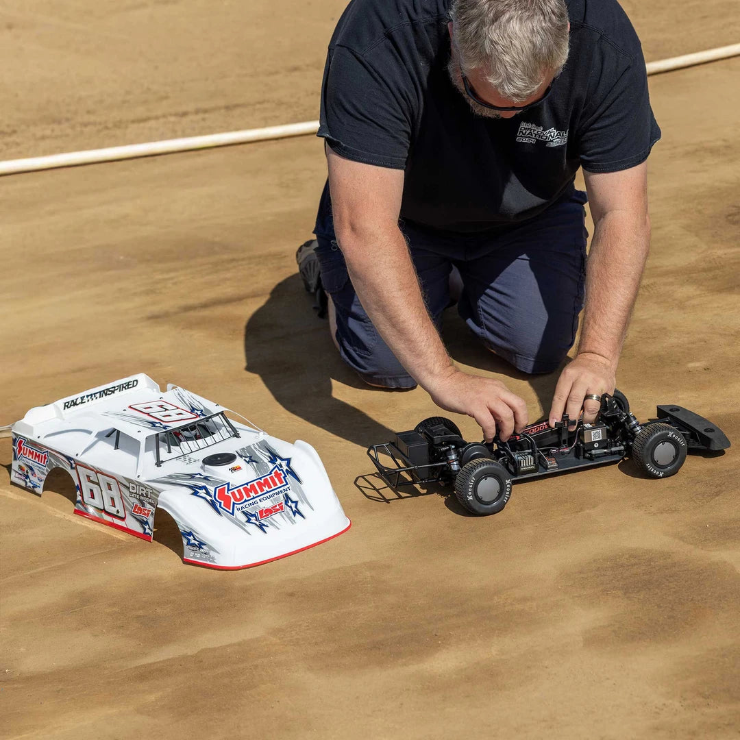 Losi 22S Dirt Late Model 1/10 2WD Dirt Oval RTR with Battery and Charger, Summit Racing