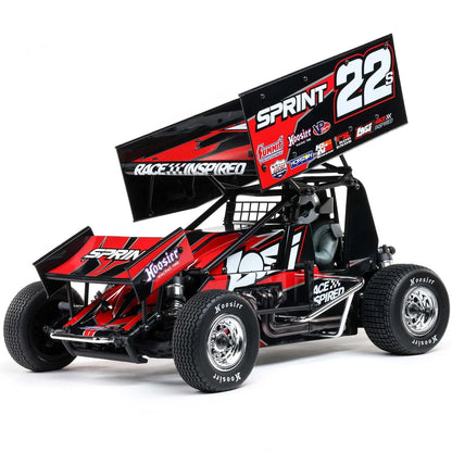 Losi 22S Sprint Car, 1/10 2WD, RTR Combo with Battery and Charger, Red