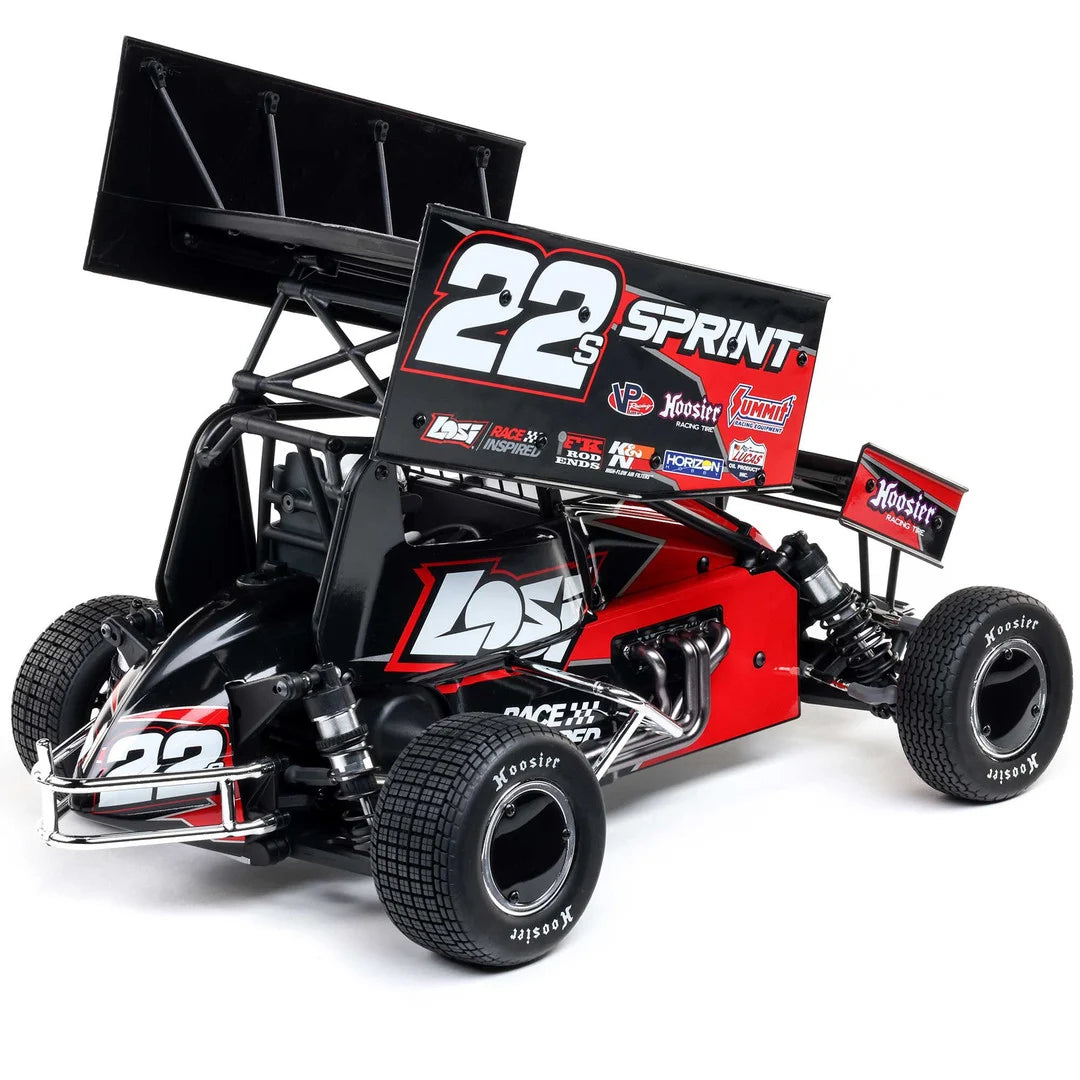 Losi 22S Sprint Car, 1/10 2WD, RTR Combo with Battery and Charger, Red