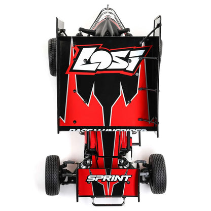 Losi 22S Sprint Car, 1/10 2WD, RTR Combo with Battery and Charger, Red