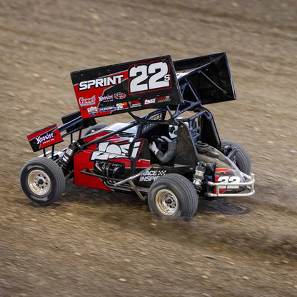 Losi 22S Sprint Car, 1/10 2WD, RTR Combo with Battery and Charger, Red