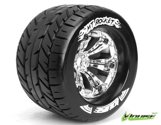 MT-Rocket 1/8 Monster Truck Tyres Chrome