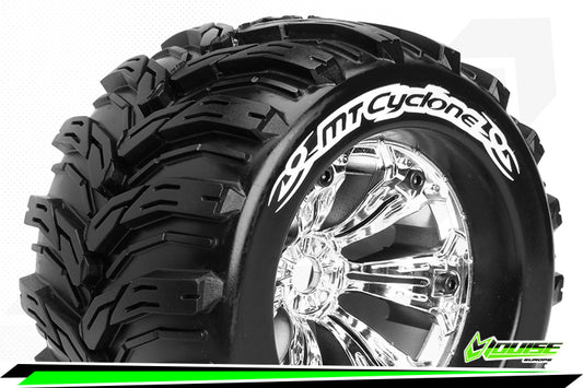 MT-Cyclone 1/8 Monster Truck Tyres Chrome