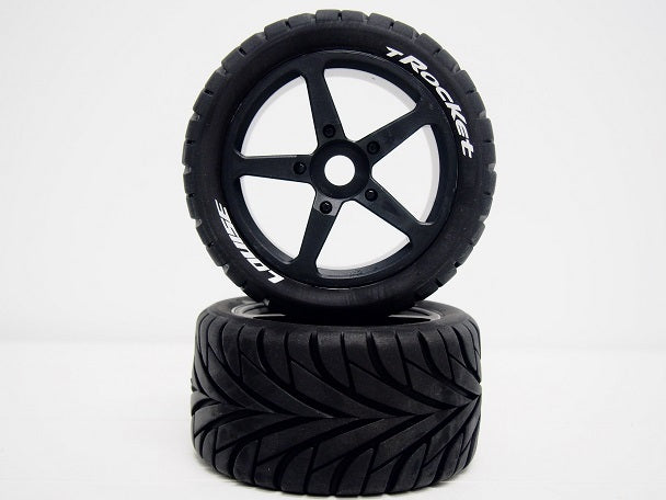 T-Rocket 1/8th Truggy Tyre BLK/spoke