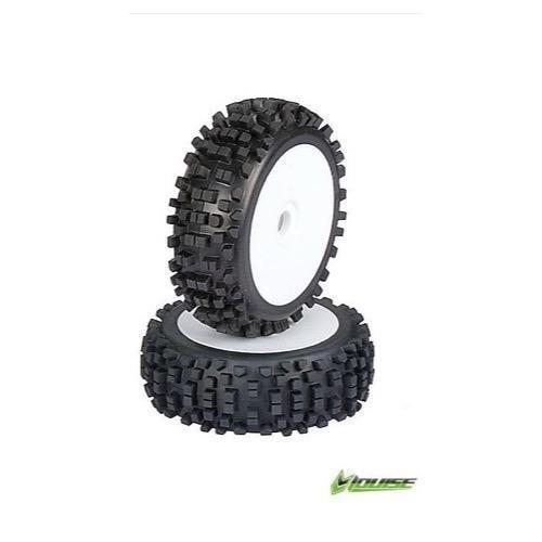 B-Ulldoze Tyre & Rim 1/8 White 17mm Hex LT325W