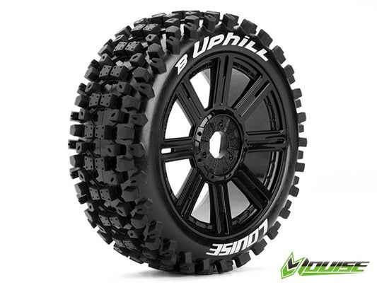 B-Uphill 1/8th Buggy Tyre BLK/spoke