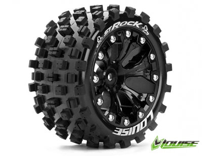 ST-Rock 2.8 Tyre w/rim Black 12mm hex