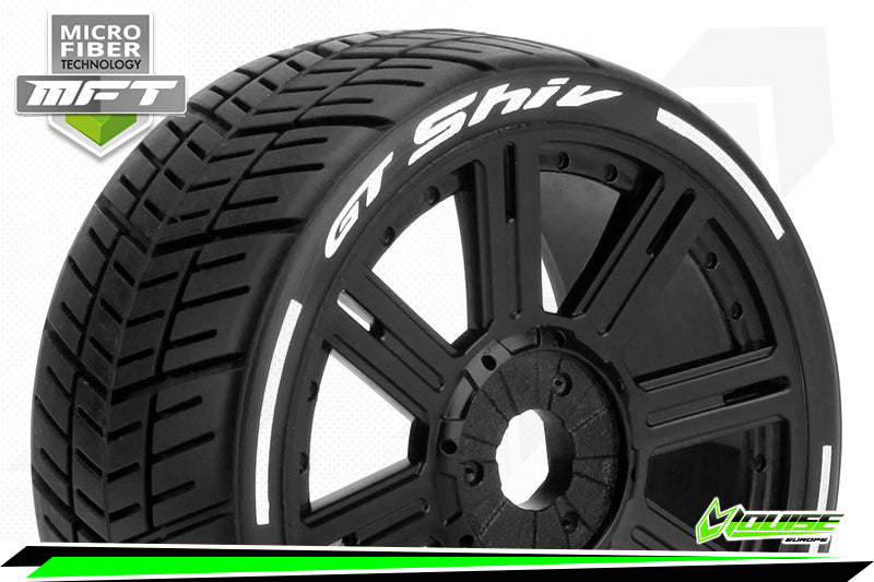 GT SHIV 1/8 Wheel & Tyre treaded soft MFT (LT3284VB)