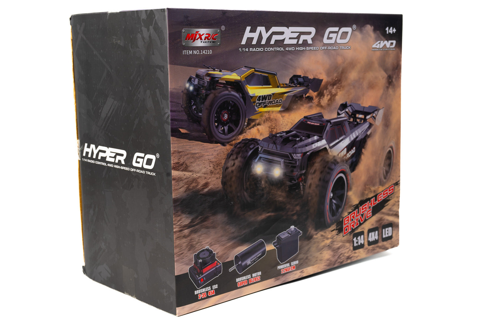 MJX 1/14 Hyper Go 4WD High-speed Off-road Brushless RC Truggy MJX-1421 –  Radical RC Hobbies