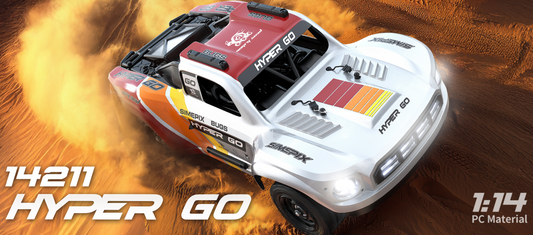 MJX 1/14 Hyper Go 4WD High-Speed Off-Road Brushless RC Short Course Includes USB Charger & battery