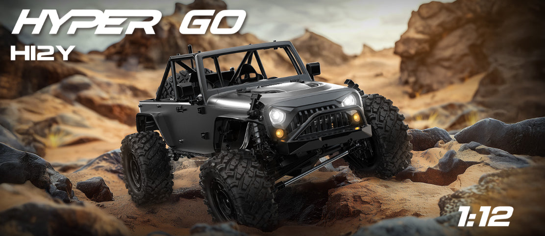 MJX 1/12 Hyper Go 4WD Off-road Brushless RC Crawler Includes USB Charger & battery