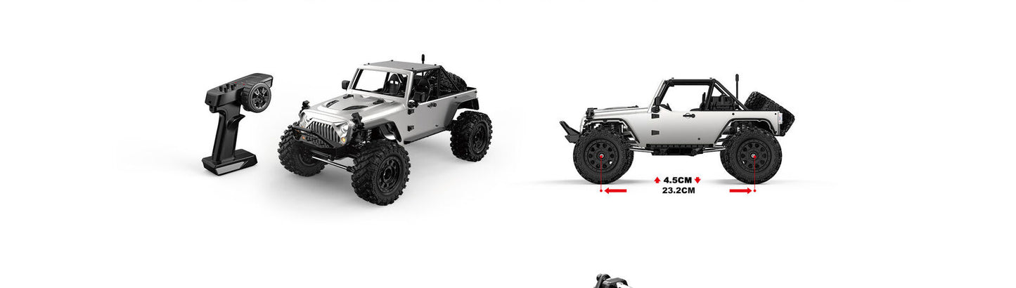 MJX 1/12 Hyper Go 4WD Off-road Brushless RC Crawler + Lights & Bluetooth esc tuning via app Includes USB Charger & battery