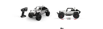 MJX 1/12 Hyper Go 4WD Off-road Brushless RC Crawler + Lights & Bluetooth esc tuning via app Includes USB Charger & battery