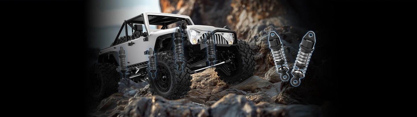 MJX 1/12 Hyper Go 4WD Off-road Brushless RC Crawler + Lights & Bluetooth esc tuning via app Includes USB Charger & battery