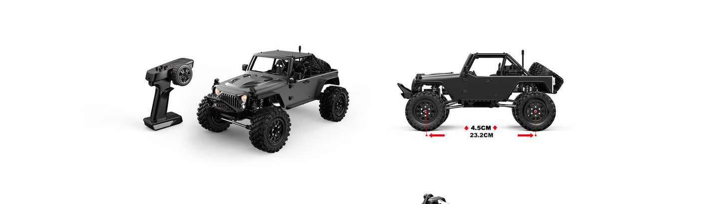 MJX 1/12 Hyper Go 4WD Off-road Brushless RC Crawler Includes USB Charger & battery