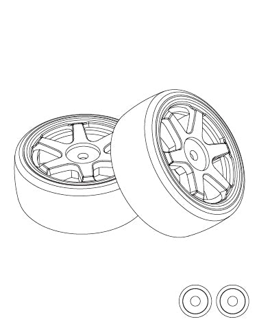 MJX Tires (Drift) (2pcs) MJXS-1415C