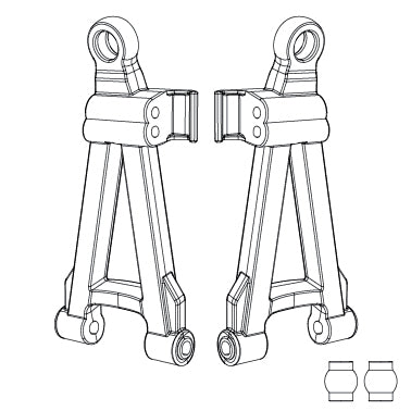 MJX Front Lower Suspension Arms [16220] Item No.: MJXS-16220